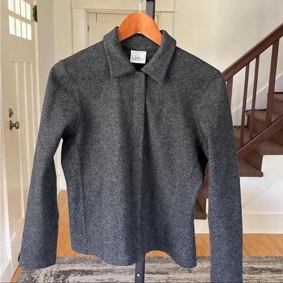 Vintage Laura Ashley Collared Light Wool Jacket S-M - Picture 3 of 10